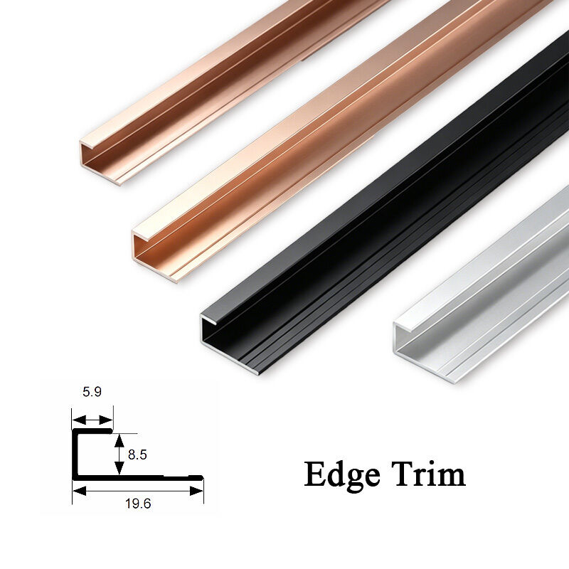 Stainless Steel Decorative Metal Trims Edge Wall Molding Aluminum Anti Corrosion Strip Panel