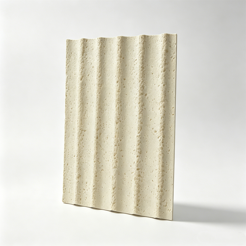Water Ripple Soft Stone MCM Flexible Wall Panel 3D Wave Texture Eco For Curved Wall