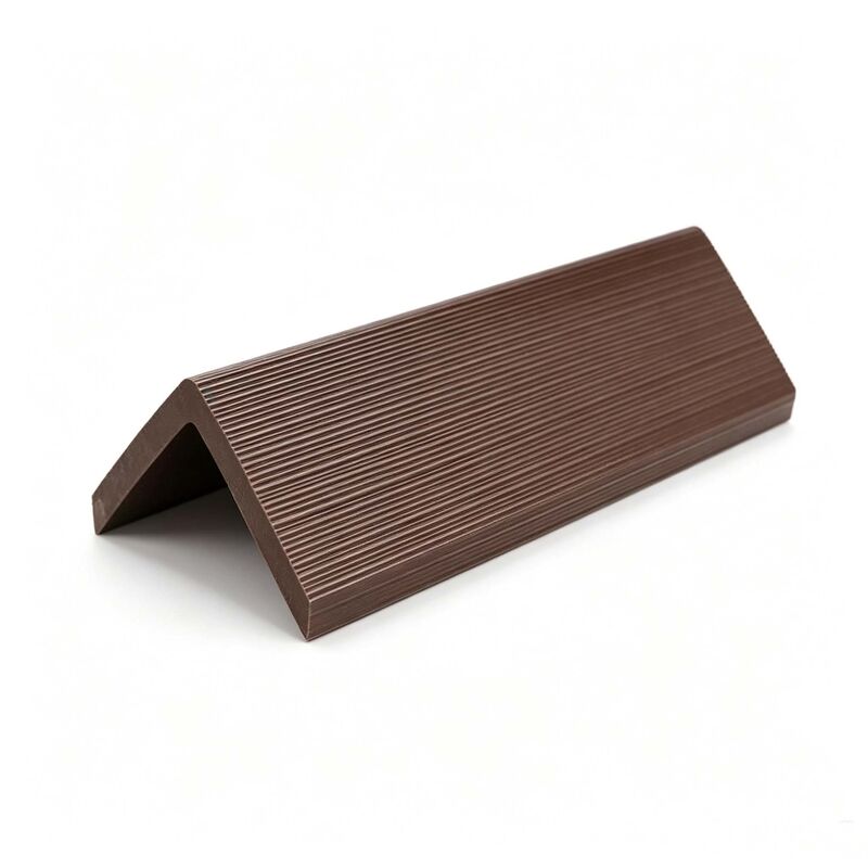 ASA WPC Co Extrusion Decking Edge Trim Waterproof Corner Guard End Cap Exterior Flooring