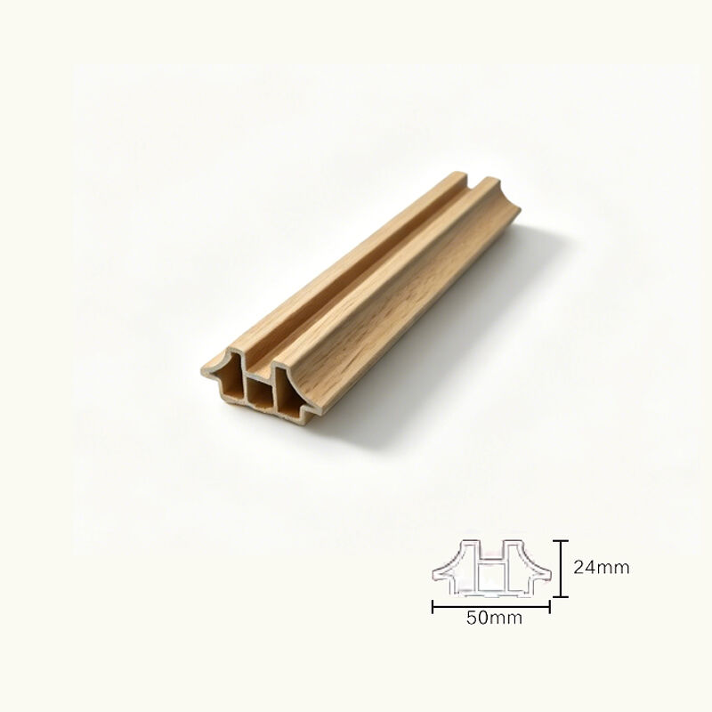 Peak Shaped PVC Fluted Wall Trim Panels 50x24mm Decorative Interior Line Cladding Easy Cut Installation Design
