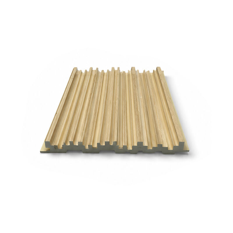 Decorative 3D PVC Fluted Wall Panels 160x14mm Waterproof Slat Interior Cladding for Feature Wall Installations