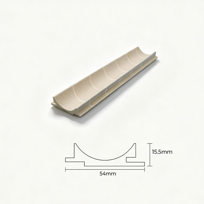 Bamboo Fiber Solid Core Concave PVC Fluted Wall Panels Interior Cladding Design for Display Decor Applications