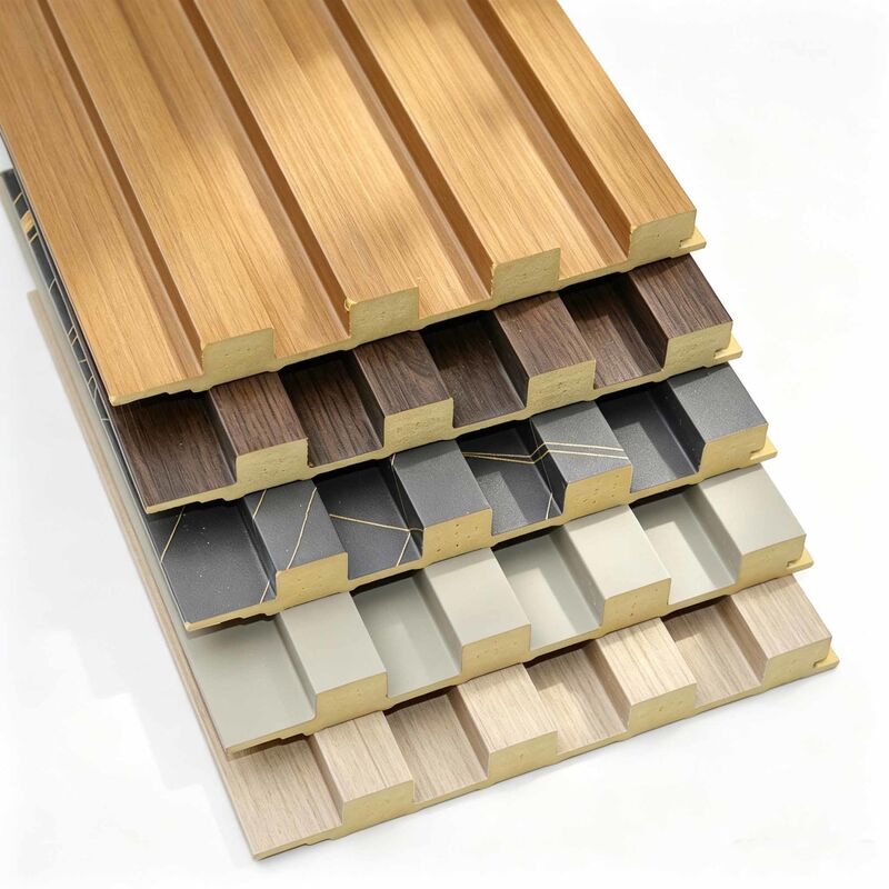Quick Installation Solid Core PVC Fluted Wall Panels Decorative Slat Cladding Design for Interior Space Projects