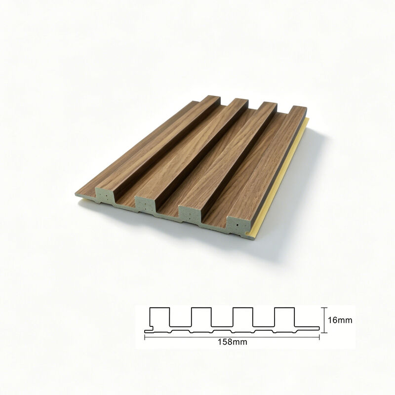 Quick Installation Solid Core PVC Fluted Wall Panels Decorative Slat Cladding Design for Interior Space Projects