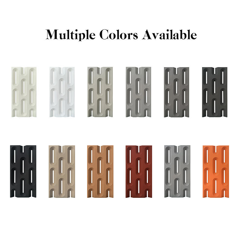 Decorative Polyurethane Faux Stone Wall Panel New Material DIY Friendly Texture For Staircase Partition