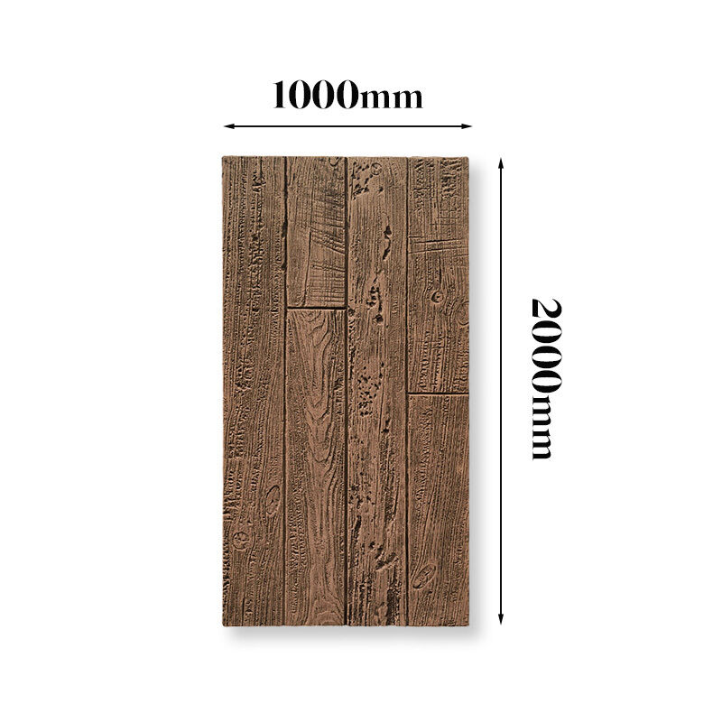 Eco Friendly PU Stone Weathered Wood Grain Wall Panel Timber Slab For Campsite Cabin